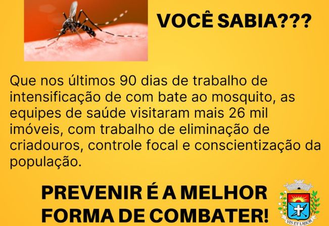 Ações de combate ao Aedes aegypti se estende além das visitas em imóveis
