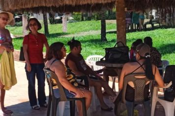 Foto - Integrantes dos grupos de Fortalecimento de Vínculos dos CRAS participam de confraternização
