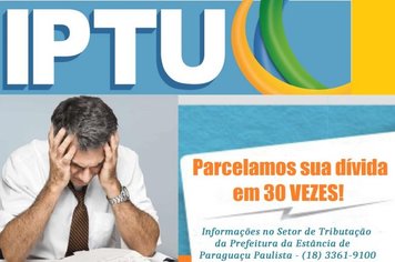 Paraguaçu parcela dívida de IPTU em até 30 vezes