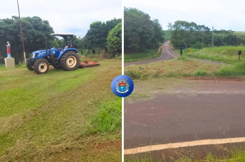 Distrito de Roseta recebe serviços de roçagem, limpeza e conservação de áreas públicas