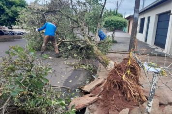 Prefeitura realiza reparos após estragos feitos pelas chuvas em Paraguaçu Paulista