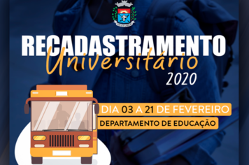 Educação de Paraguaçu faz cadastramento universitário até o dia 21