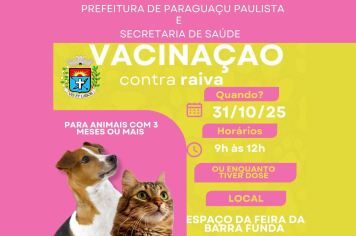 Saúde promove vacinação contra a raiva para cães e gatos na Barra Funda