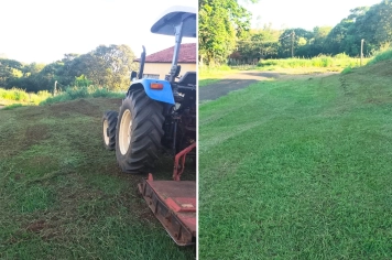 Prefeitura realiza roçagem e limpeza no Campinho para a tradicional Folia de Reis