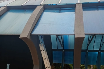 Reparos na cobertura garantem mais segurança e qualidade nos eventos da Concha Acústica