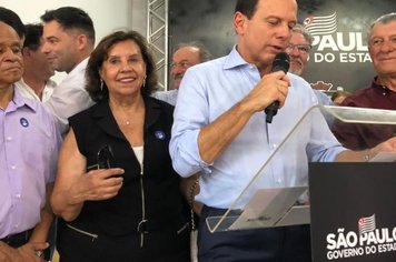 Prefeita Almira acompanha governador Doria em inaugurações na região de Paraguaçu