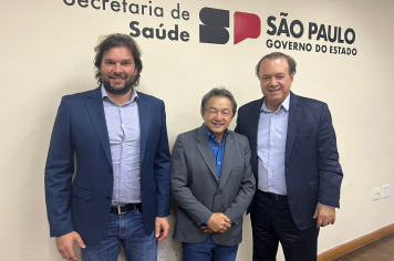 Prefeitura e Santa Casa buscam avanços para a saúde de Paraguaçu em reunião com Estado