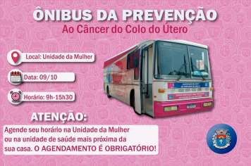 É Amanhã! Prefeitura Realiza Coleta de Papanicolau em Ônibus na Unidade da Mulher