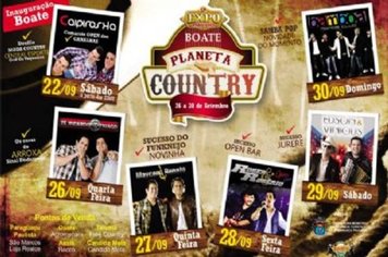 Boate Planeta Country trará grandes shows para a 12ª Expo