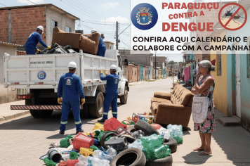 Campanha Paraguaçu contra a Dengue terá início no próximo dia 06 de outubro