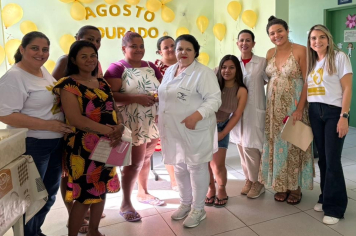 ESF Jardim das Oliveiras recebe visita da equipe do Programa Maternidade Real
