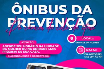 Ônibus da prevenção do câncer de colo de útero
