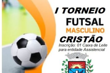 Prefeitura abre inscrições para o 1º Torneio de Futsal Masculino Cristão