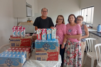 “Esporte que Alimenta”: Secretaria doa 133 litros de leite à Associação de Combate ao Câncer 