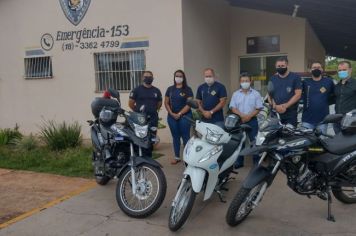 Guarda Municipal recebe novas motos para patrulhamento