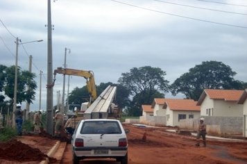 Obras seguem aceleradas no Conjunto Habitacional Paraguaçu Paulista J
