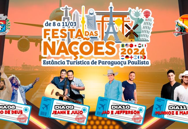 Festa das Nações agita Paraguaçu Paulista de 8 a 11 de março 