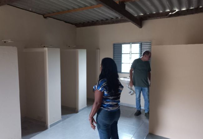 Departamento de Esporte e Lazer faz visita técnica em obras nos distritos de Roseta e Conceição
