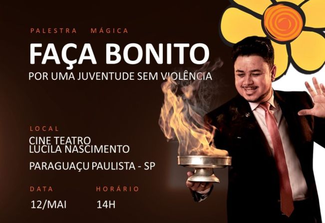 “Palestra Mágica” será apresentada sexta-feira em Paraguaçu Paulista