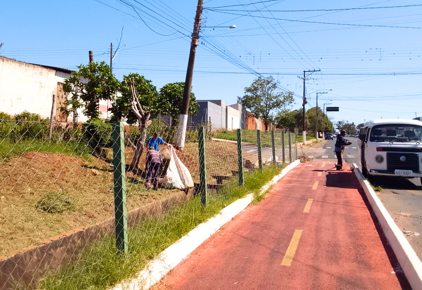 Pista de caminhada da 'Sete' passa por limpeza e reforça cuidado com a saúde pública