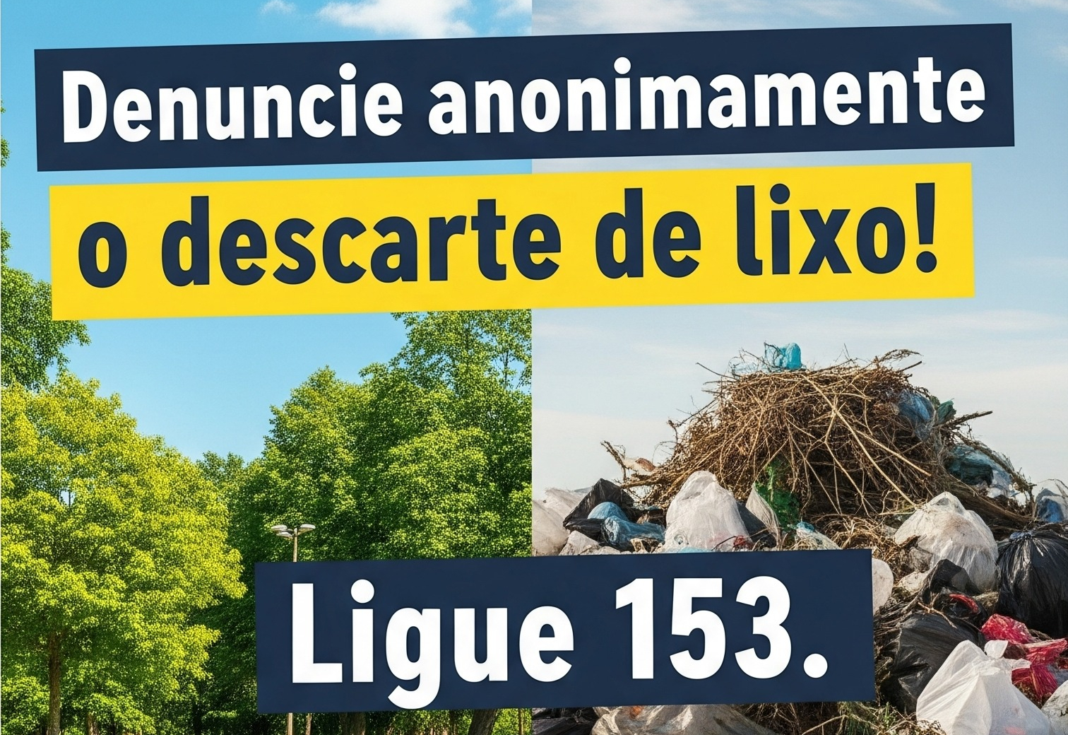 Prefeitura reforça pedido de colaboração contra descarte irregular de lixo em vias públicas