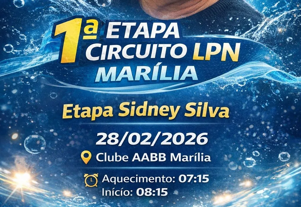 Equipe de natação de Paraguaçu estreia temporada 2026 na Liga Paulista com 15 atletas