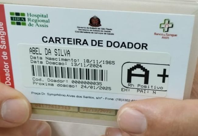 Paraguaçuenses participam do projeto “Doe Sangue, Doe Amor” no Dia Nacional do Doador de Sangue 