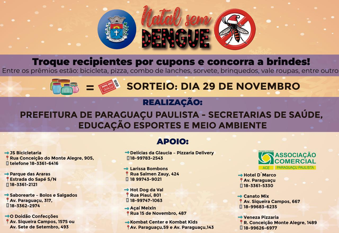 “Natal Sem Dengue” mobiliza crianças e famílias com troca de recicláveis por panetones e prêmios