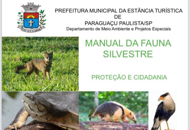 Meio ambiente disponibiliza manual da fauna silvestre para download