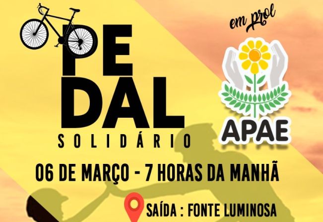 Dia 06 de março tem Pedal Solidário