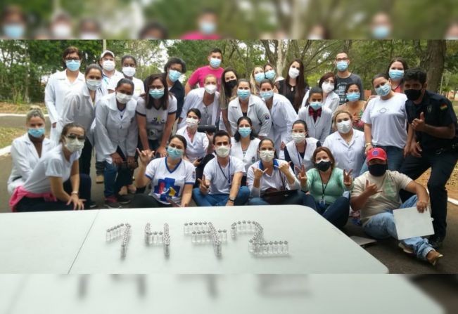 Mega drive contra a Covid-19 vacina quase 1500 pessoas