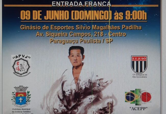Torneio de Judô “Isaburo Suto” acontece no dia 9 de junho em Paraguaçu Paulista