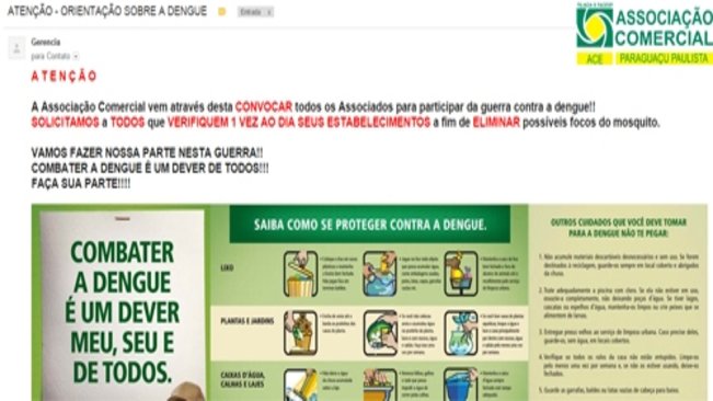ACE é convocada e entra na guerra contra a Dengue