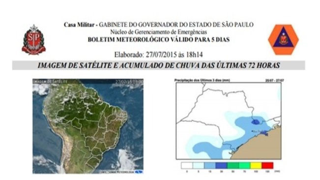 Defesa Civil informa que massa de ar seco impede chuvas e mantém frio