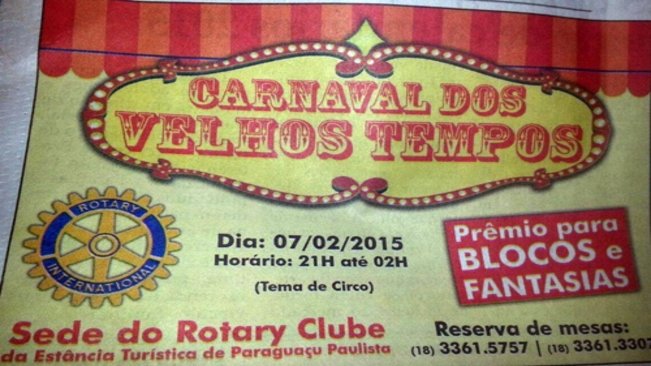 Lyra Municipal e Rotary trazem de volta o “Carnaval dos Velhos Tempos” em Paraguaçu