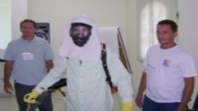INFESTAÇÃO É ALTA - Equipe da Saúde Municipal participa de treinamento de nebulização contra a dengue