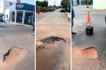 Prefeitura intensifica operação tapa-buracos em diferentes pontos do município