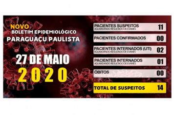 Boletim Epidemiológico do dia 27 de maio