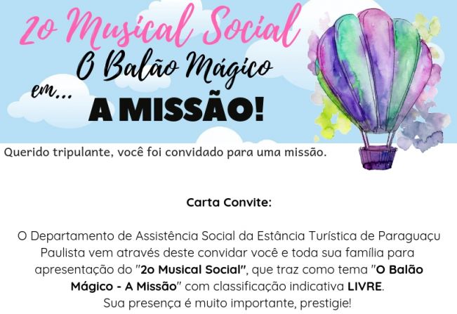 Assistência realiza o 2° Musical Social hoje, na ACEPP