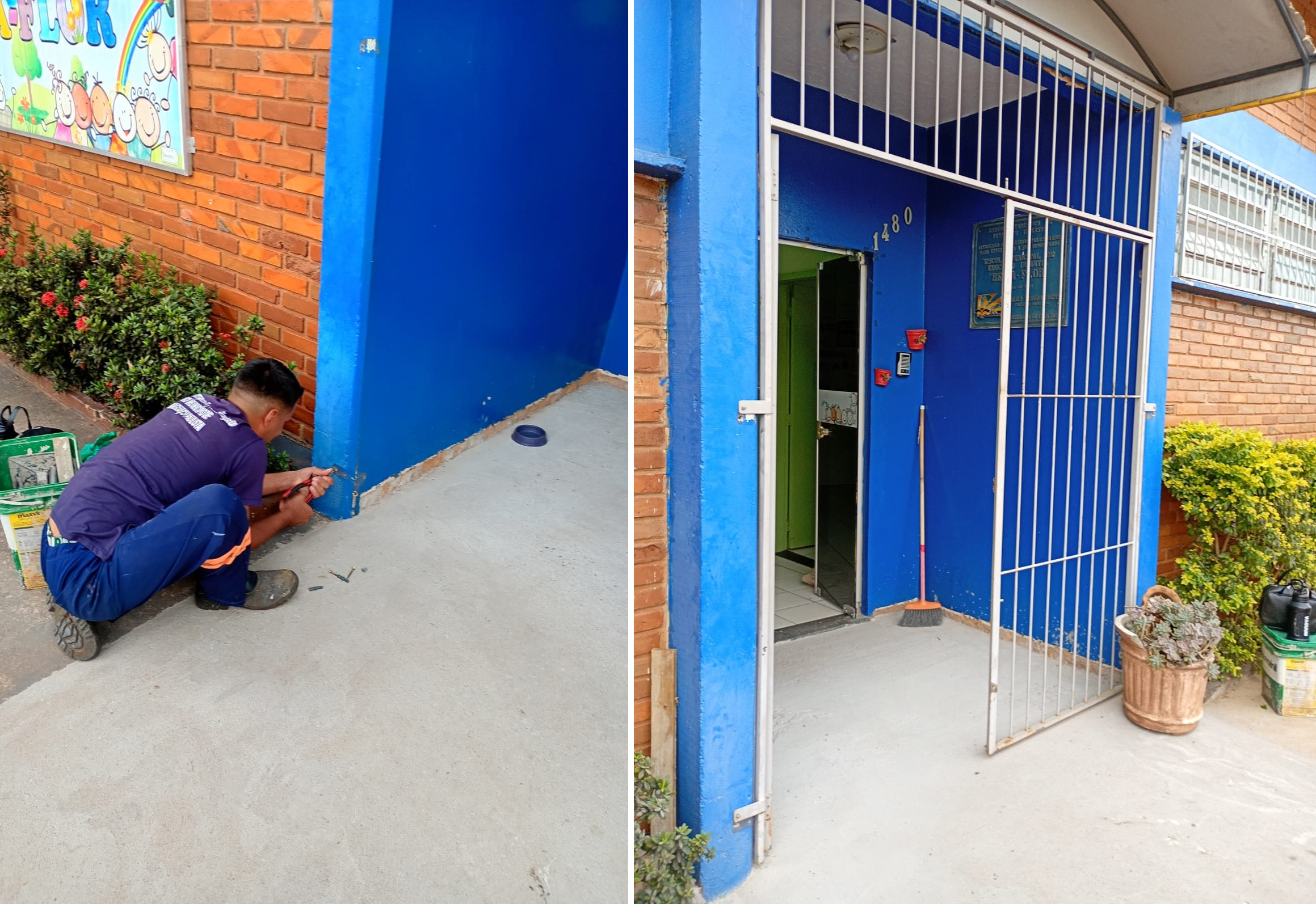 Prefeitura instala portão de grade na EMEI Beija-Flor para reforçar segurança escolar