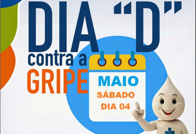 Este sábado, 4 de maio, é DIA D de vacinação contra a gripe