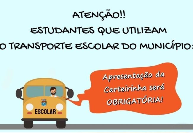 Departamento de Educação implanta sistema de Carteirinhas para o Transporte Escolar